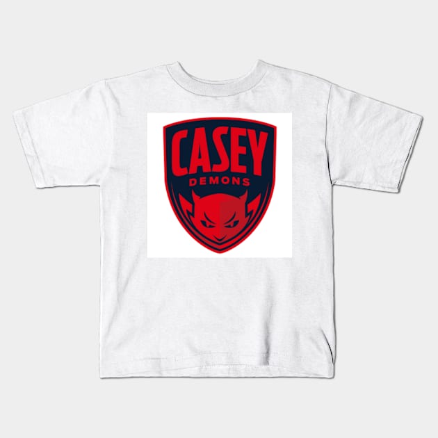 Casey Demons football club Kids T-Shirt by zachbrayan